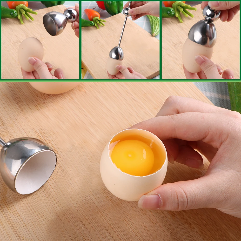 

HILIFE необработанный яичный крекер, сепаратор, Топпер для вареных яиц, верхний резак, Открыватель для яиц из нержавеющей стали, аксессуары