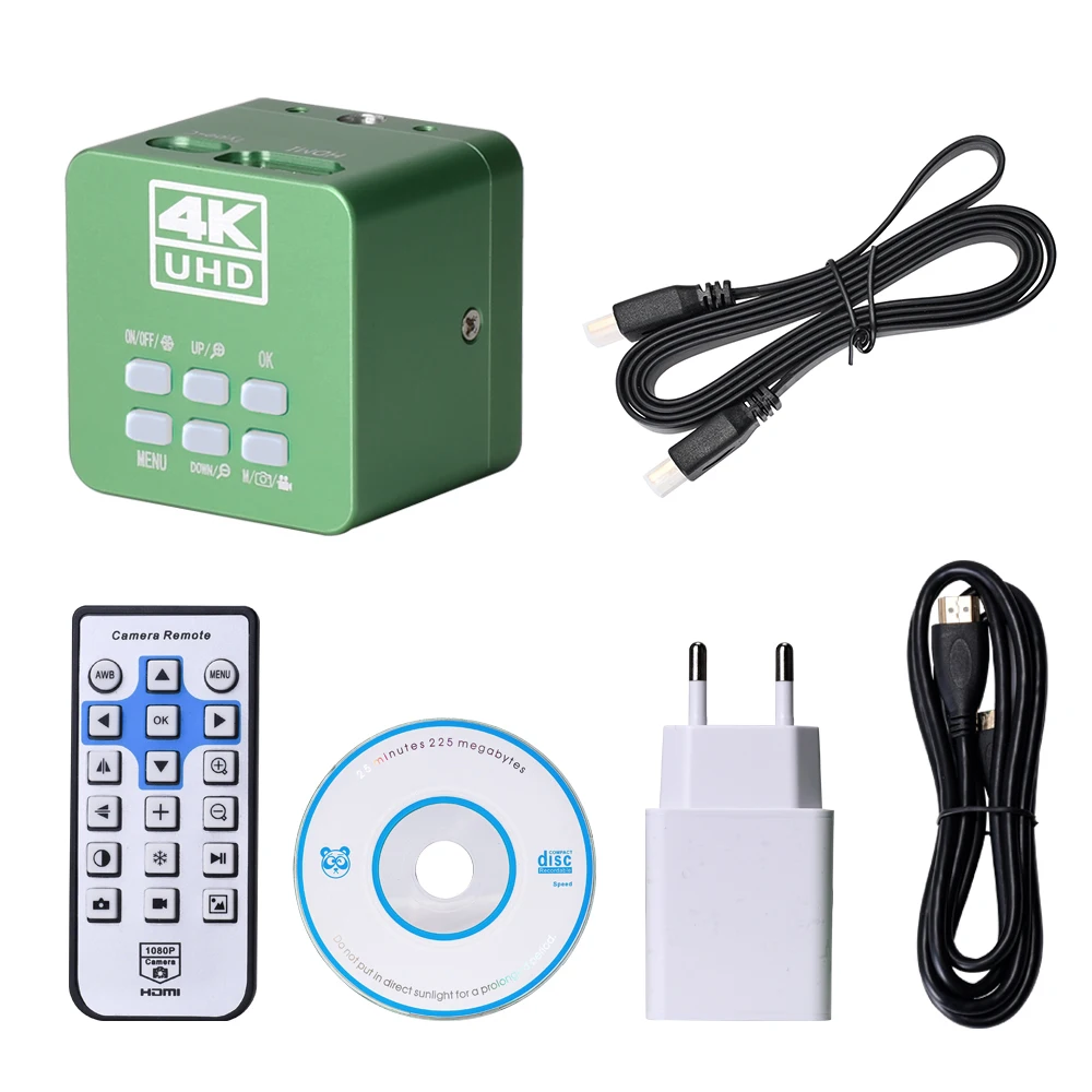 

41/21/16MP 4K Clear Definition 7X Digital Zoom Microscope Camera Industrial Lab Detected Imaging Acquisition Video Recorder