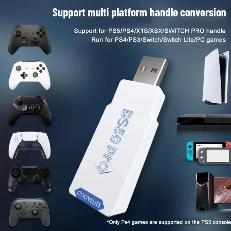 

Compatible For Ps5/ /x1s/xsx/switch Ds 50 Handle Converter Adapter Receiver Coovelite Ds50 Gamepad Upgrade New