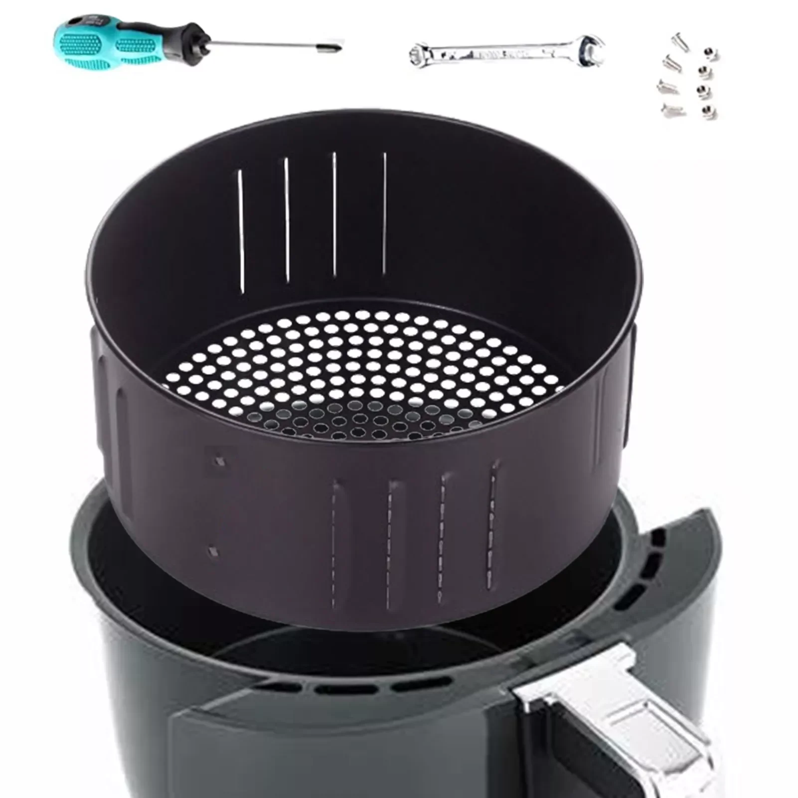 Fryer Replacement Basket Cast Iron Air Fryer Replacement Basket Bread Pan Air Fryer Accessories For Air Fryer Oven