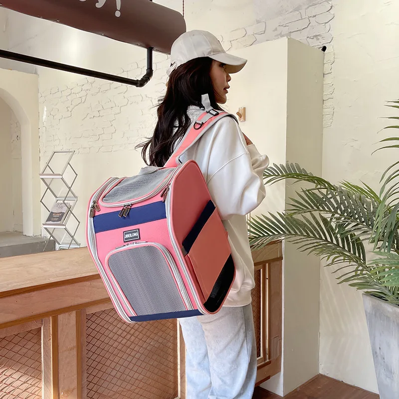 

Pet Cat Dog Carriers Bag Classic Comfortable Portable Square Breathable Large Capacity Fashion Wholesale Pet Products Supplies