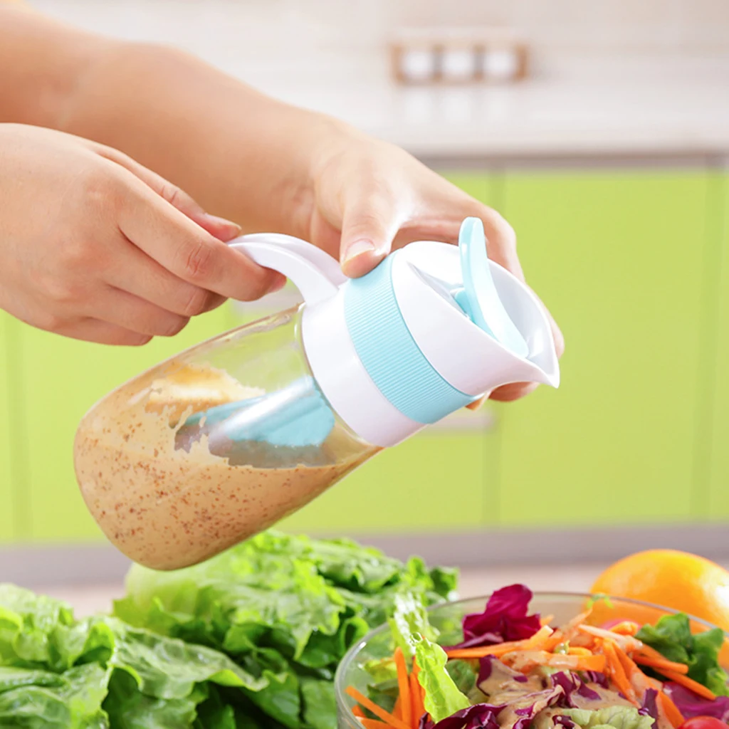 

1pcs PP Plastic Dressing Mixer Bottle Sauce Oil Cream Vinegar Squeeze Dispenser Container Kitchen Jar for Household Utensils
