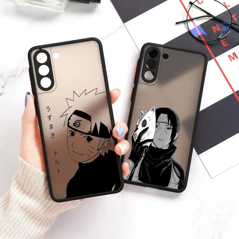 

U-Uzumakis S23 Ultra Case For Samsung Galaxy S22 Ultra Cases S23 Cover S21 S20 Plus FE S10 Lite Matte Clear Cover P-Pain-Itachis