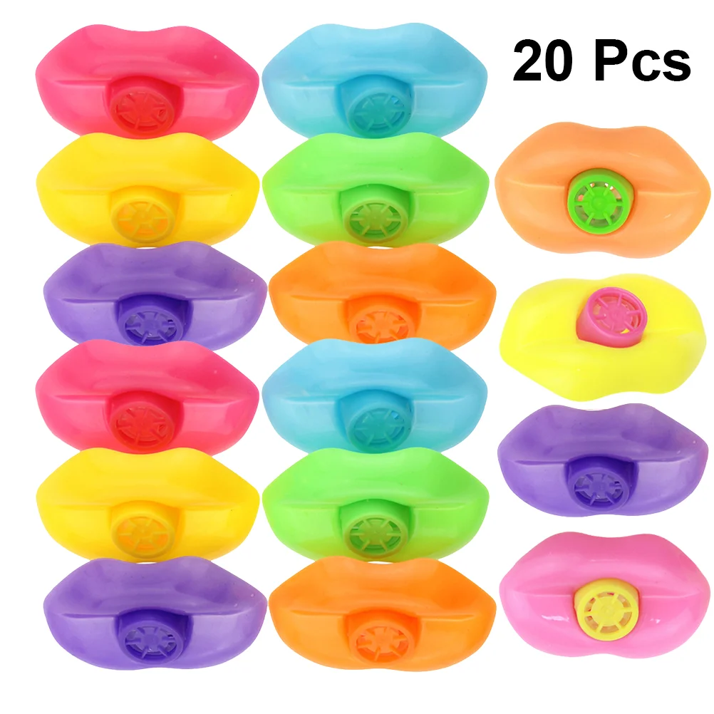 

Whistles Lip Kids Whistle Party Plastic Noise Toy Makers Toys Favors Survival Loud Goodie Fillers Blowouts Multicolored Maker