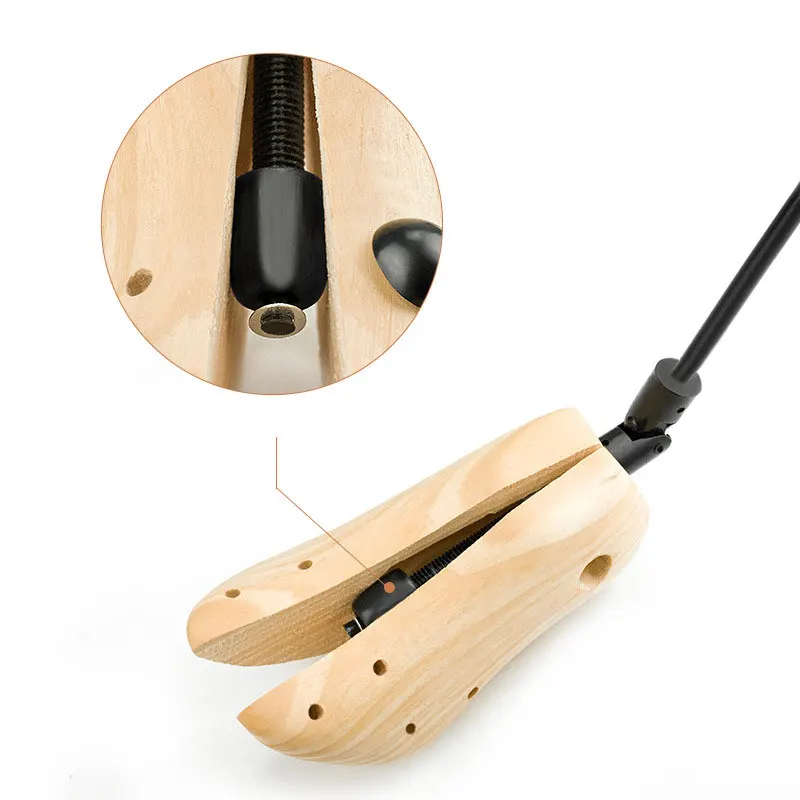 FamtiYaa 1Pcs Wooden Adjustable Shoe Stretcher for Casual Pump Boots Flats Shoes Tree Scarpiera Support Expander Footwear lasts