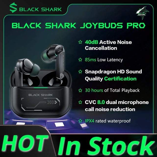 Black Shark JoyBuds Pro 40dB Adaptive Active Noise Cancellation 12mm Driver Dual-mic Bluetooth 5.2 Gaming Earbuds 1
