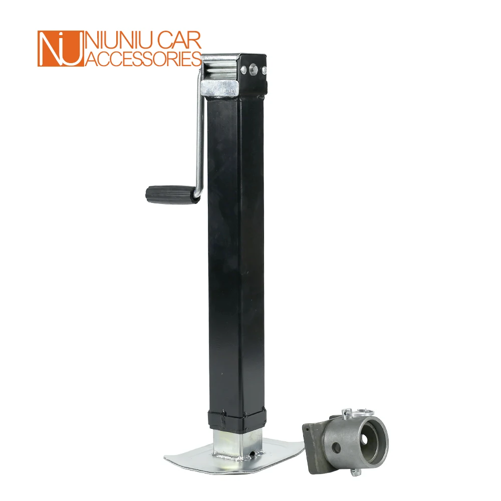 Heavy Duty CAP 1500 KG Side Wind Square Trailer Jack Removable Fixture Pipe Weld On Drop Leg Corner Steady Parts Accessories