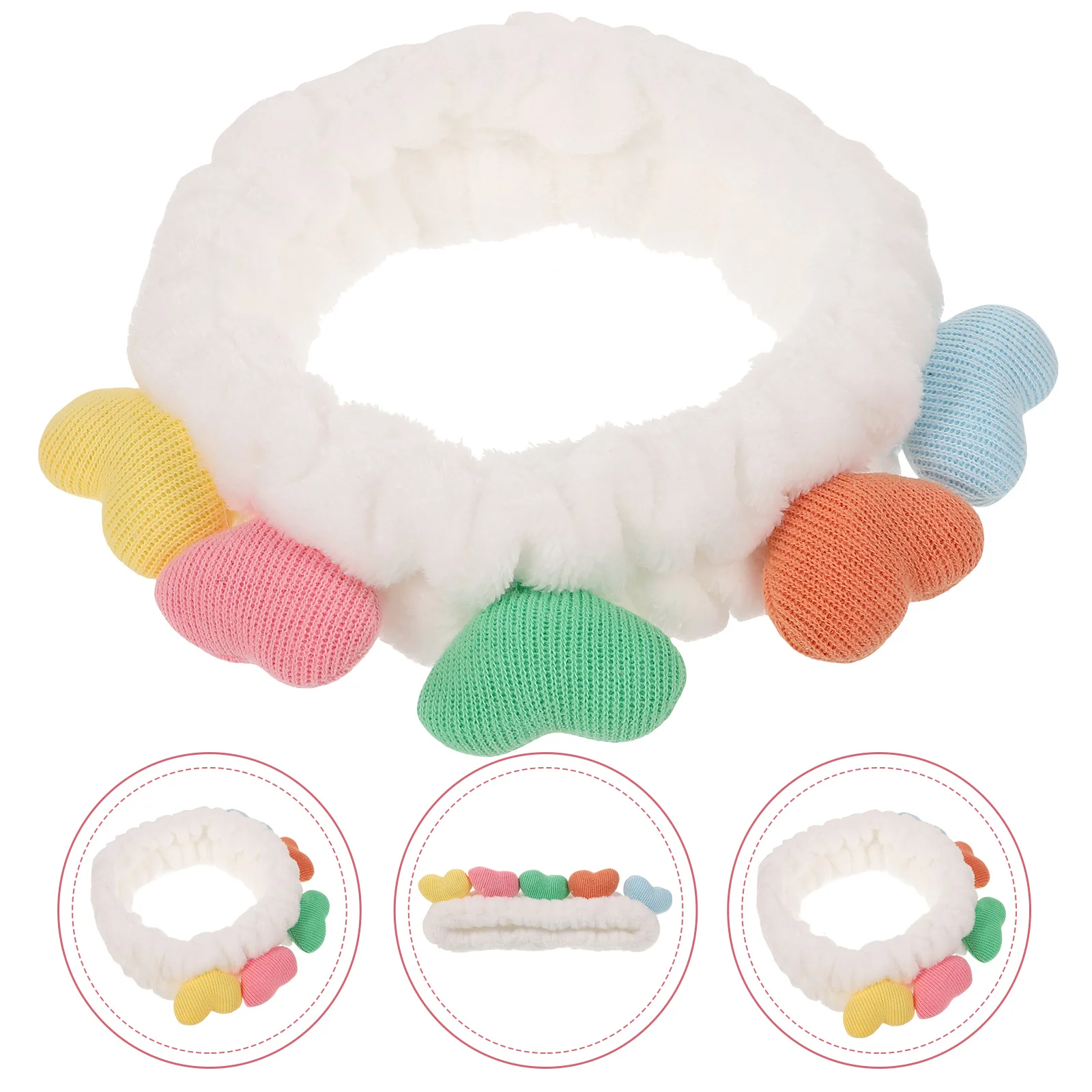 

Heart Headband Makeup Face Wash Skin Care Cute Skincare Spa Women Washing Hairband Headbands