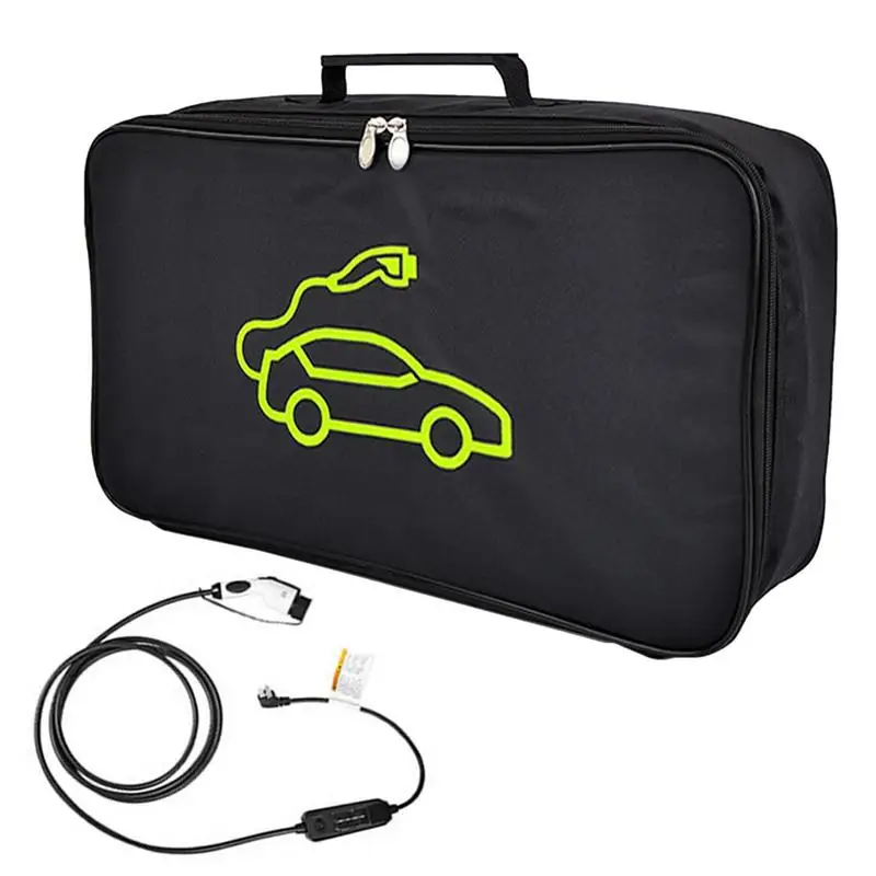 

Car Tools Jumper Cable Bag Electric Vehicles Storage & Organizer For Cables Cords Hoses Waterproof Fire Retardant EV Organizer