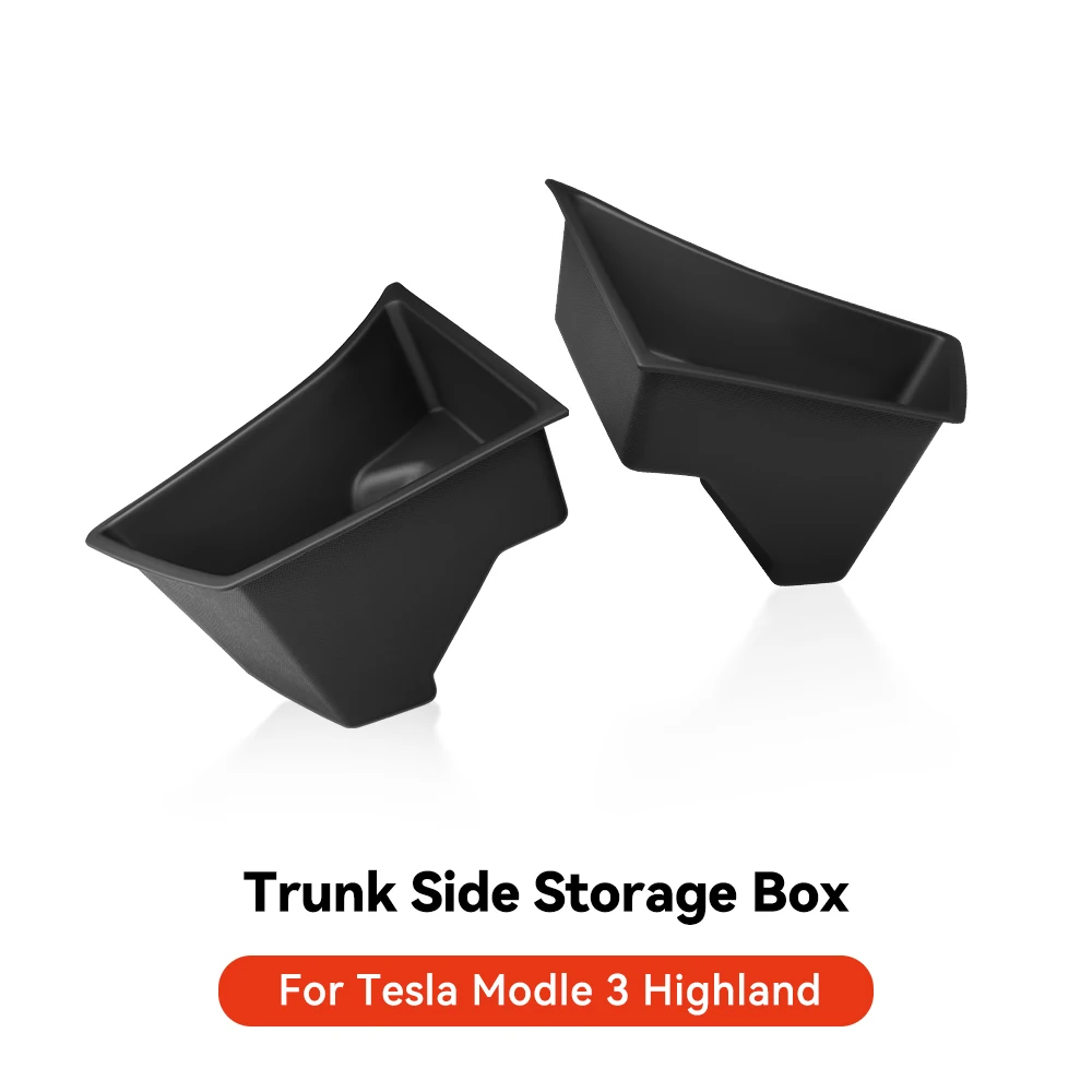 

YZ для Tesla Model 3 highland 2024, задний багажник, левый боковой ящик для хранения с крышкой, перегородка багажника, аксессуары для хранения