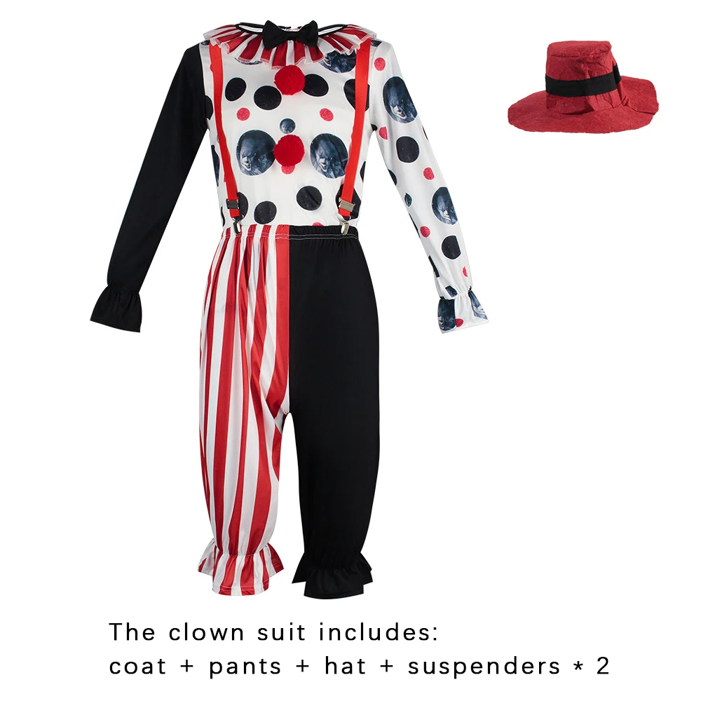 Костюм костюма клоуна для Хэллоуина