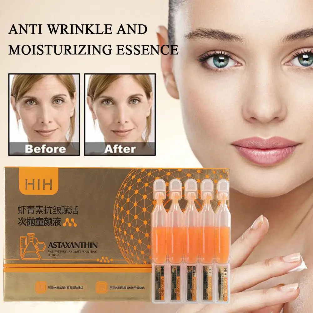 

Astaxanthin Ampoule Anti Aging Face Serum Restore Skin Brightening Hydration Skin Care Ampoule Rejuvenation Antioxidant Ser B7N5