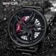SANDA Car Wheel Watch Men Quartz Rotating Dial Waterproof Sport Steel Clock Creative Rim Hub Wheel Wristwatch Relogio Masculine Other Image