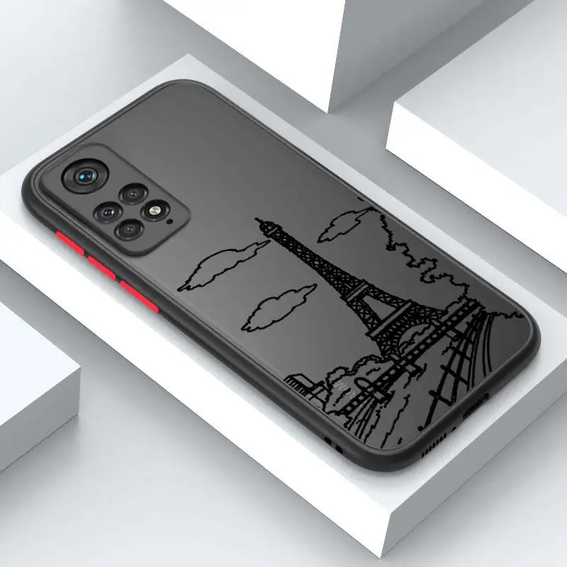 Матовый чехол для телефона Xiaomi Redmi Note 11 10 9 Pro 5G 10C 9s 7 8 8T 12 9A 9C 9T K40 оболочка чехлы