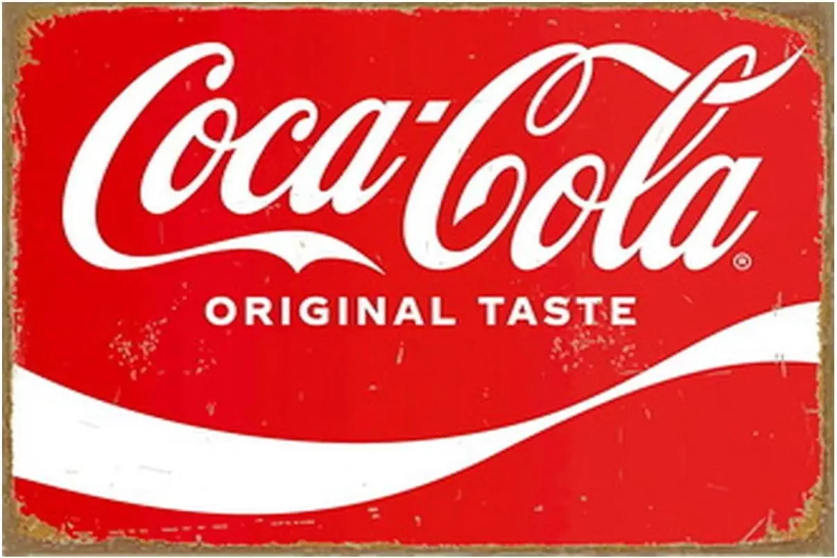 

Винтажная вывеска Coca-Cola из алюминия