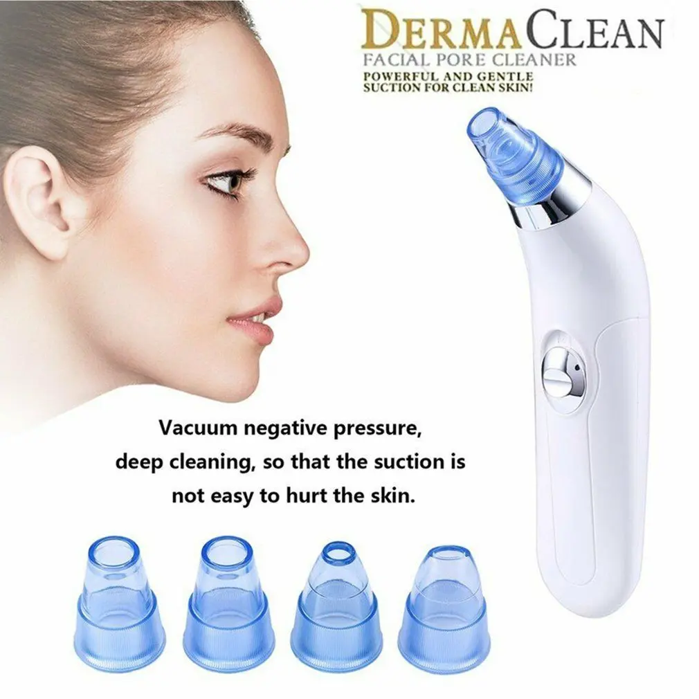 Vacuum Suction Blackhead Remover Nose Facial Pore Cleaner Spot Acne Black Head Pimple Removal Beauty Face Skin Care Tool