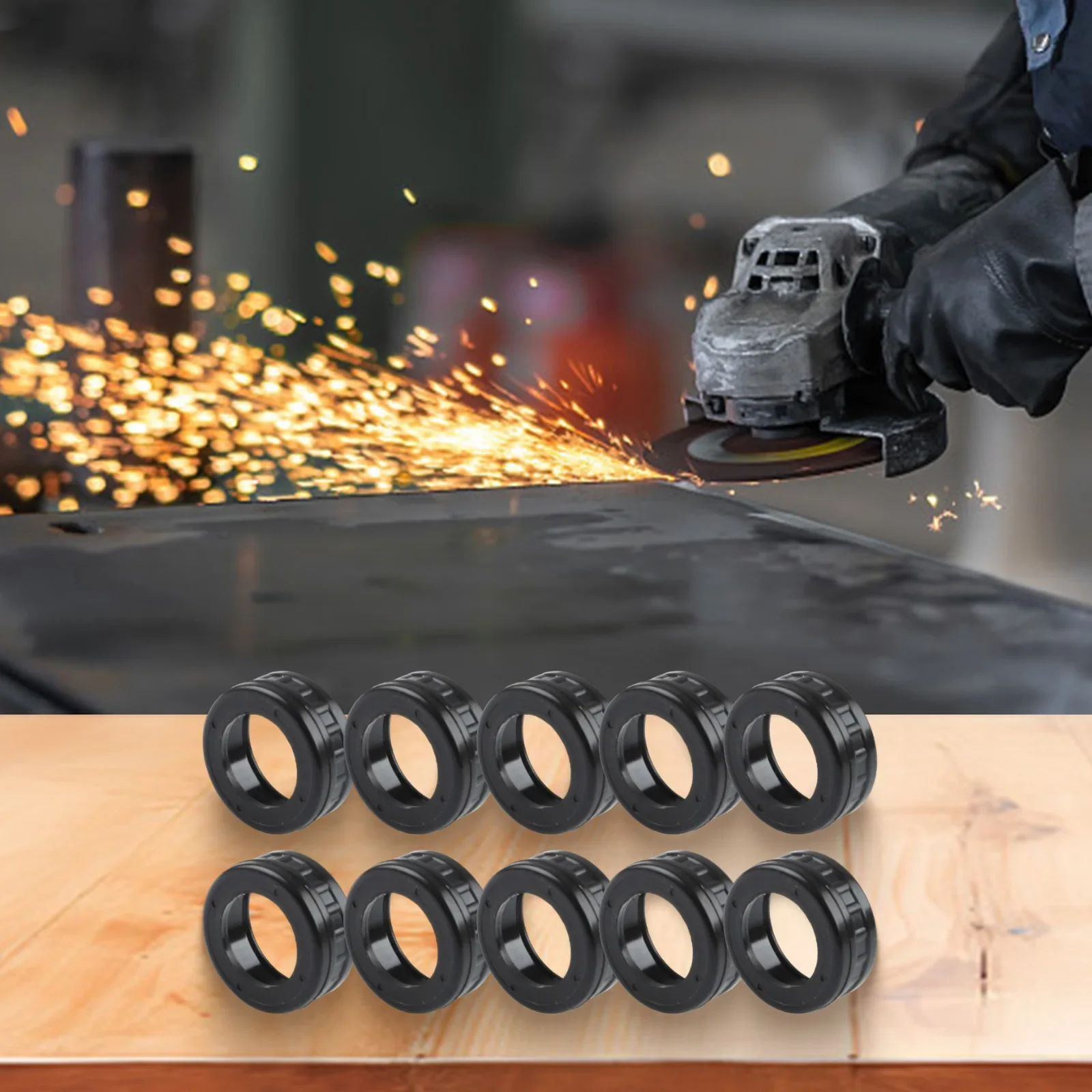 

10 резиновых подшипниковых втулок 607 для использования с подшипниками электроинструмента, совместимыми с угловыми шлифовальными и электрическими молотками