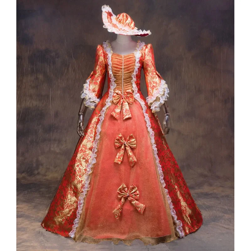 Винтажное платье в европейском стиле дворцового средневекового викторианского