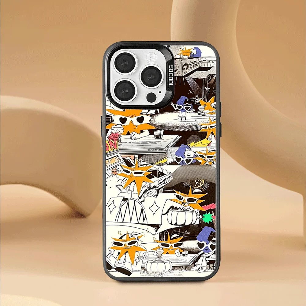 Чехол для телефона Singer Mora iPhone 12 11 13 14 15 16 Max Pro Plus лазерный чехол