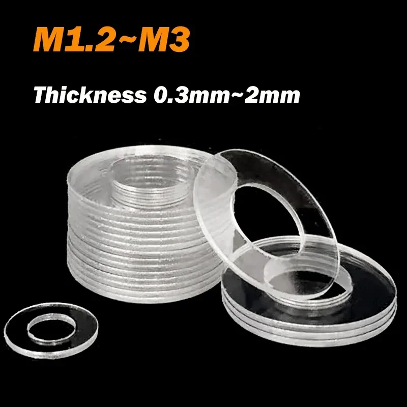 

Шайба ПВХ M1.2 M1.3 M1.4 M1.5 M1.7 M1.8~M3 Пластик ПВХ Пластик Мягкая прозрачная прозрачная простая прокладка Кольцевая прокладка Плоская шайба