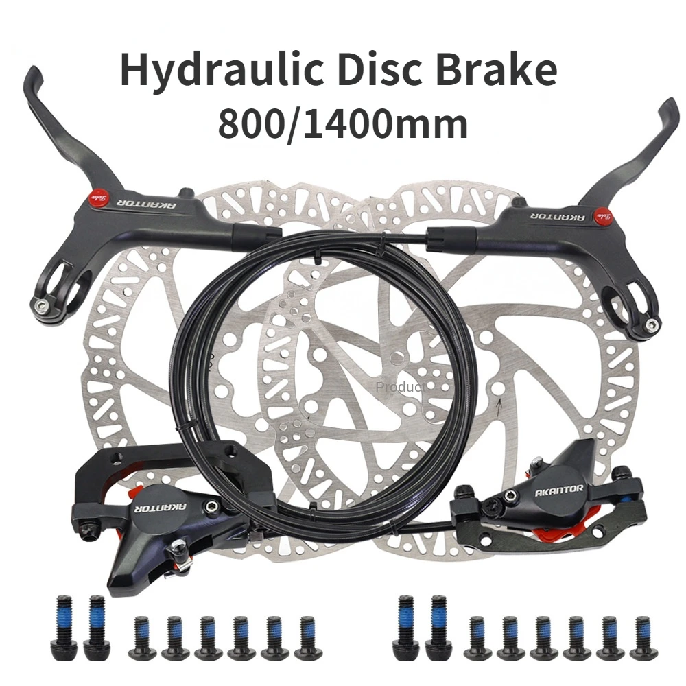 Bicycle Hydraulic Brake MT200 Bike Oil Disc Brake 800/1400mm MTB Mountain Bike Brake Set Bicycle Accessories for Bicycle Scooter