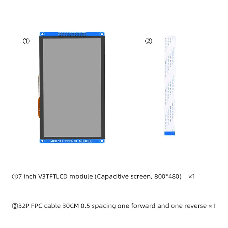 Сенсорный ЖК-дисплей ALIENTEK MCU 7 дюймов V3 TFT, модуль с разрешением 800x48 0, ESP32, HDMI емкостный монитор с сенсорным экраном для Arduino (art.: 3920c8aeae141) - 3920c8aeae141
