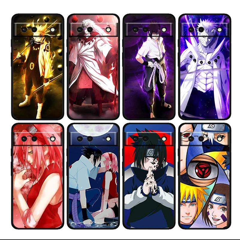 

Anime Naruto Cartoon Shockproof Cover for Google Pixel 6 6a 6Pro 5 5a 4 4a XL 5G Silicone Black Phone Case Shell Soft Coque Capa