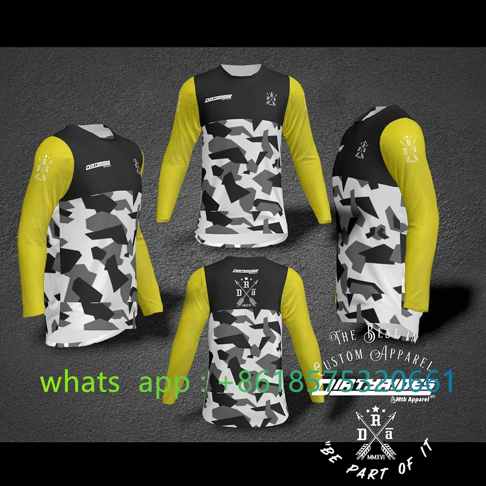 

Whitehead Men Mtb Jersey Motorcycles Enduro Racing Sportswear Downhill Mountain Jersey Motocross Dirt Bike Mtb Shirts Offroad Dh