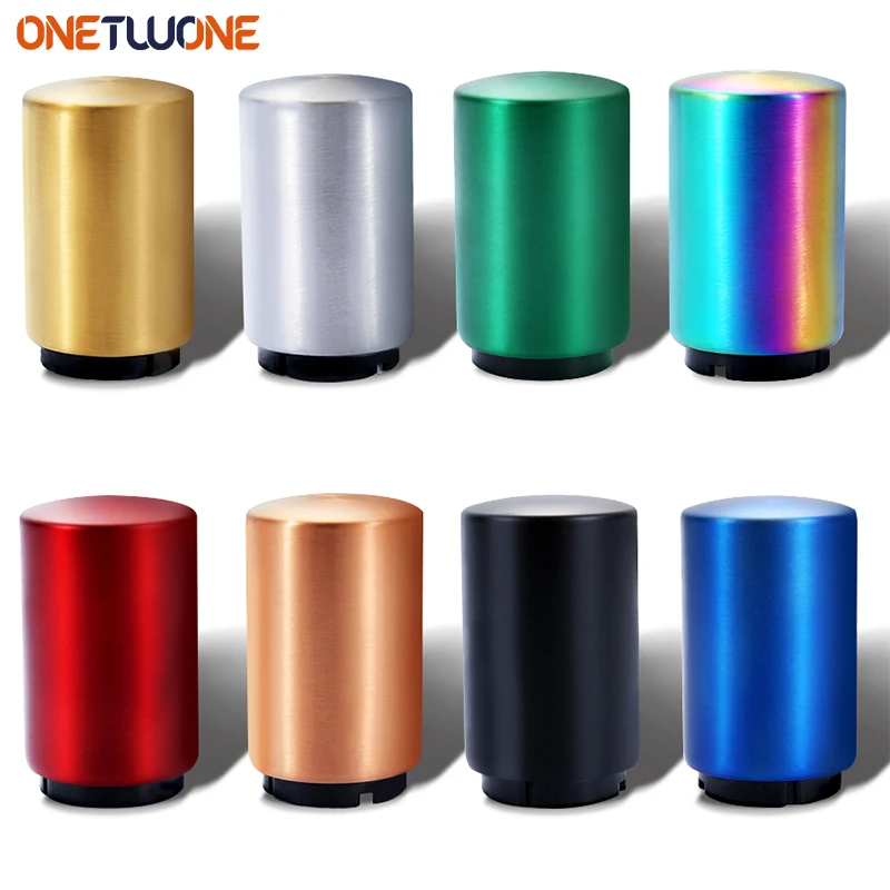 Automatic Beer Bottle Opener Stainless Steel Magnet Push Down Pop Off Soda Jar Opener Kitchen Accessories
