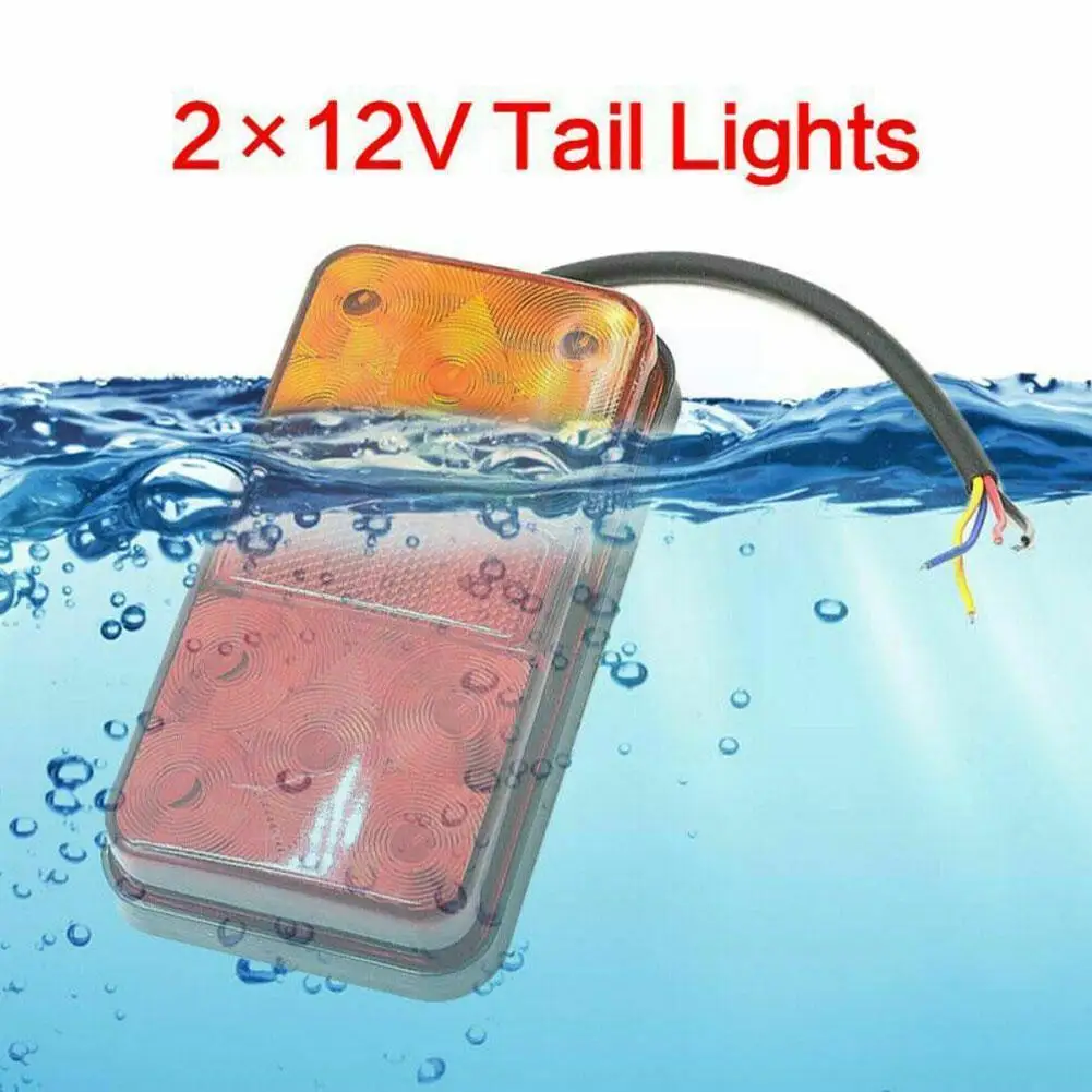 

2 шт., водонепроницаемые задсветильник светодиодные фонари для прицепа, 12 В