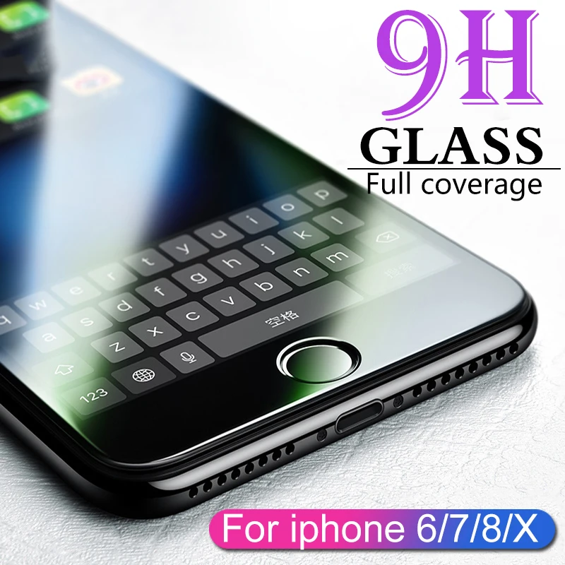 ASTUBIA Full Tempered Glass Case For iPhone Screen Protector for iPhone 13 7 8 Plus X XR XS MAX SE  11 12 Pro, 3 Pack