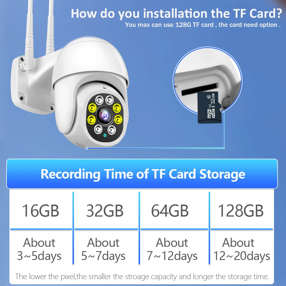 Ip-камера 3MP HD WIFI PTZ камера Yoosee наружная беспроводная домашняя охранная CCTV