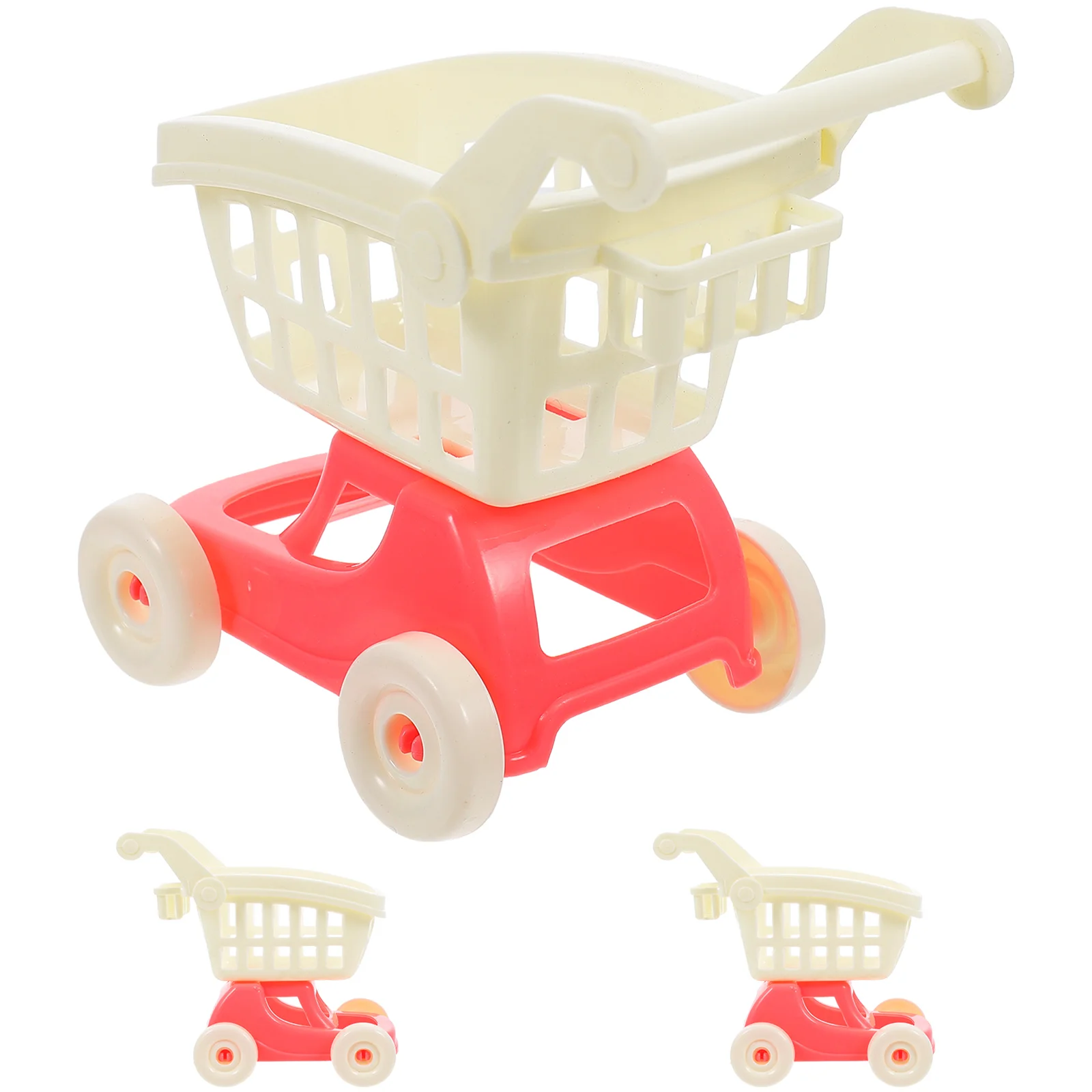 

Cart Mini House Miniature Trolley Model Accessories Dolly Simulated Stuffgirls