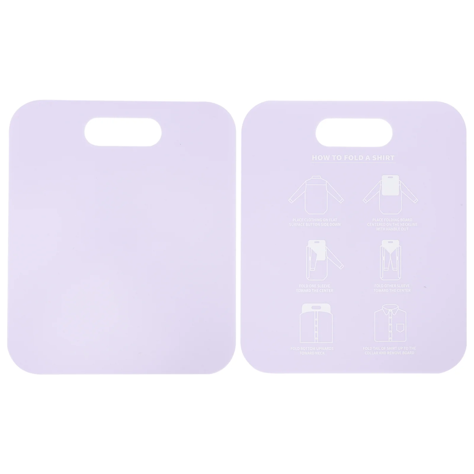 

2Pcs Professional Shirt Cardboard Clothes Folder PP Simple Laundry Folding Board