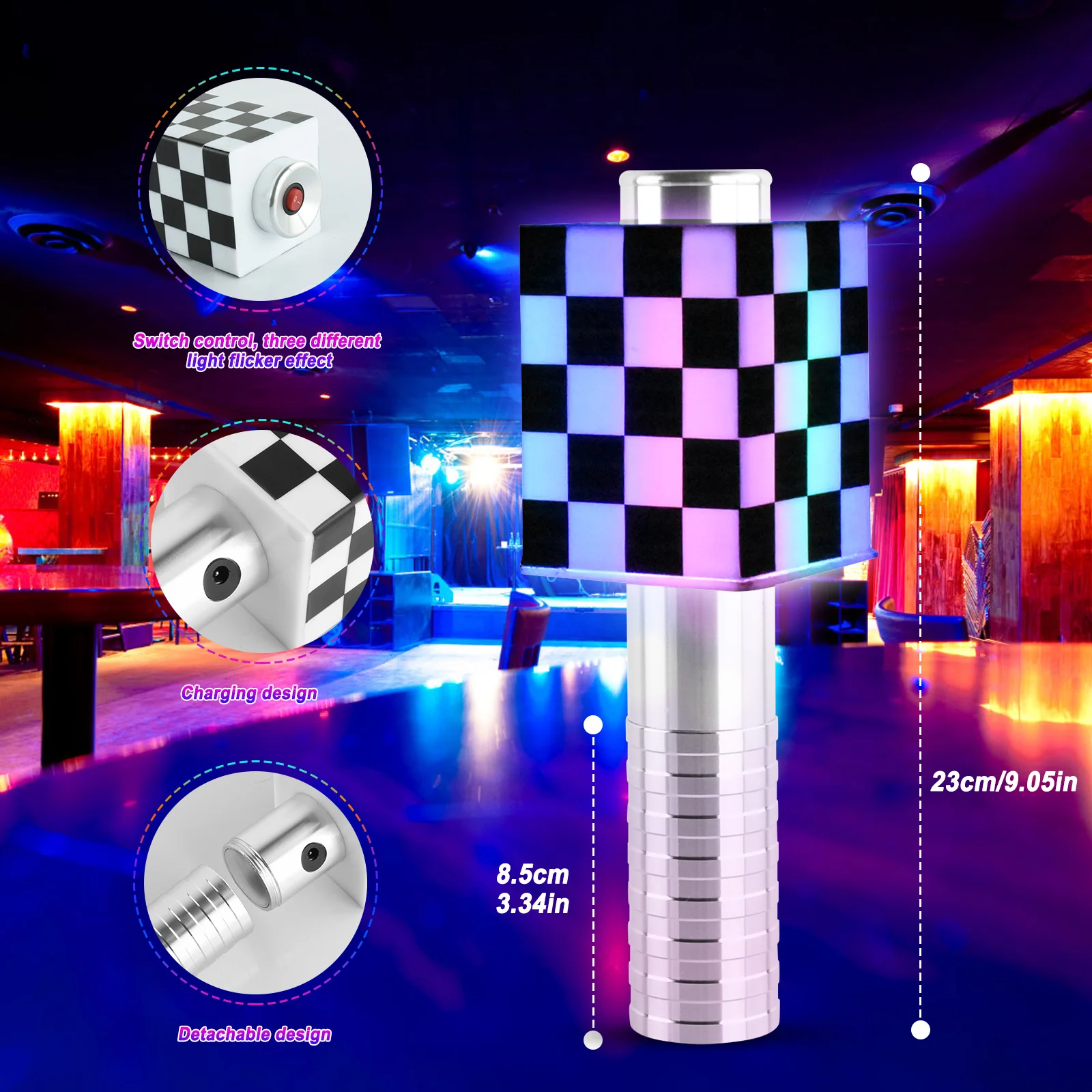 

Светодиодный стробоскоп для бутылки шампанского, светящаяся палка для ночного клуба, дня рождения, вечеринки, KTV, атмосферные огни, аксессуа...