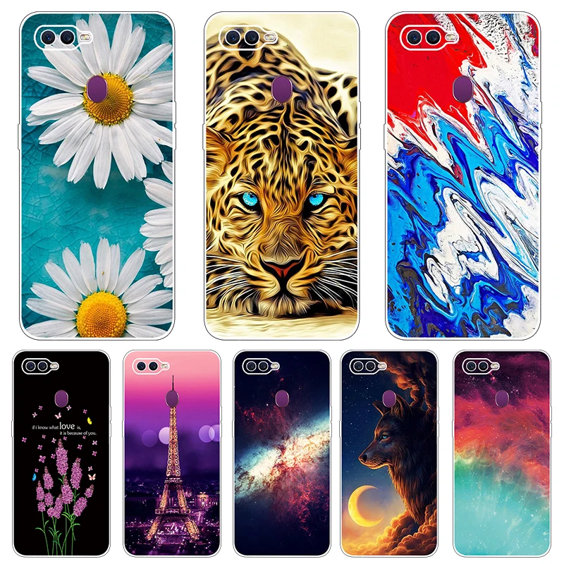 

Silicone Phone Case for OPPO A7X Case Transparent Soft TPU Back Cover For Oppo F9 F9Pro Realme U1 Cases Capa Coque Fundas