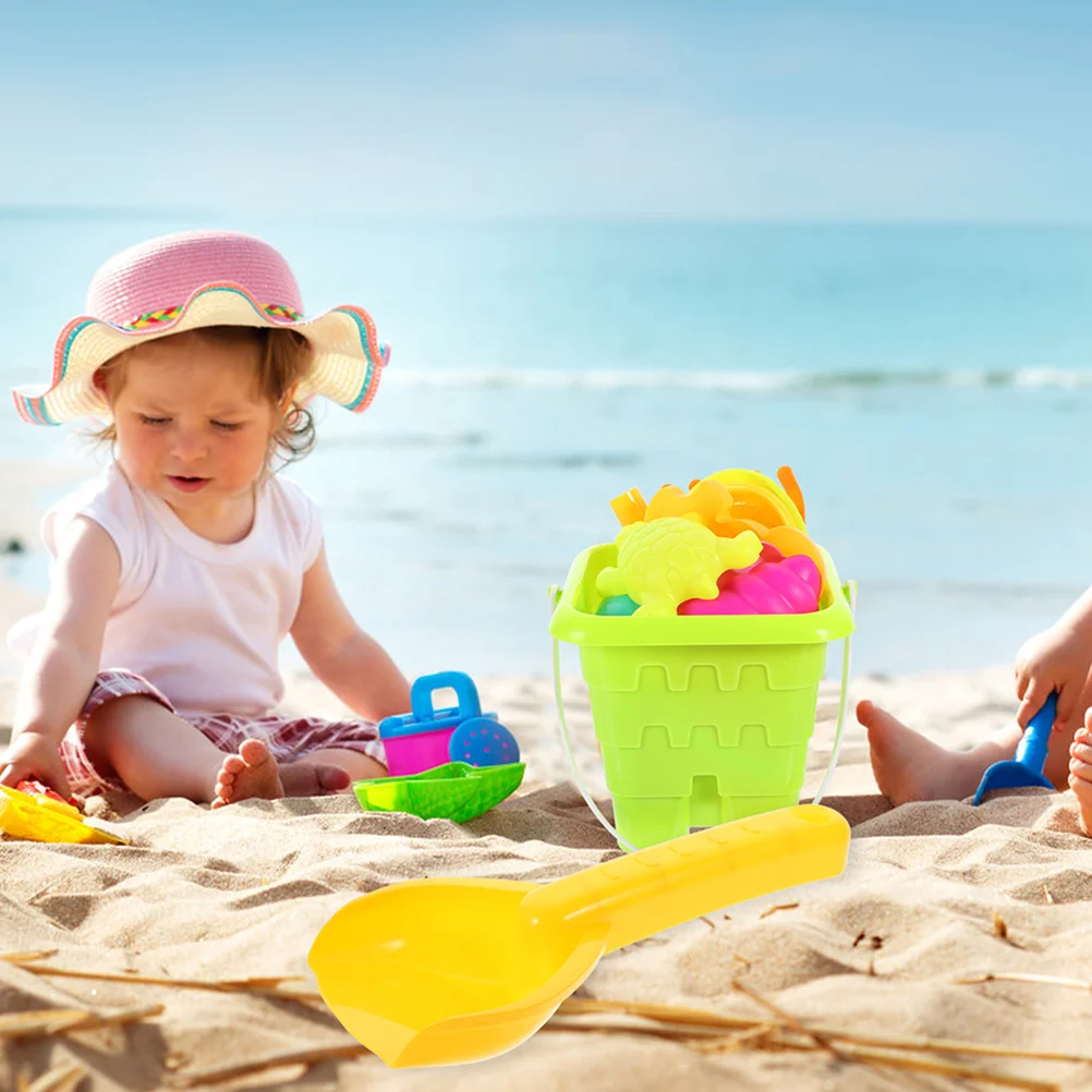 8 шт. пляжные игрушки утолщенный совок для песка пластиковые игровые лопаты