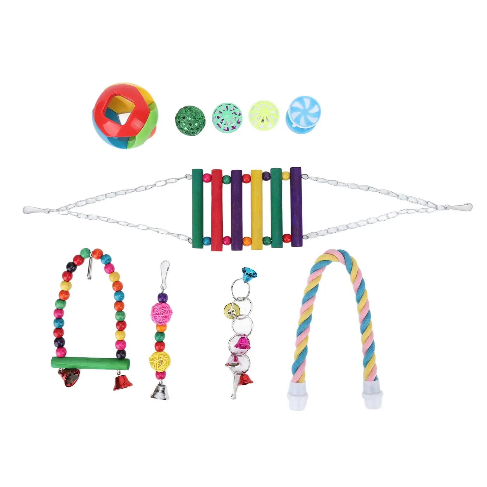 Набор игрушек для восхождения в виде птиц попугаев и корелл — игрушки-качели