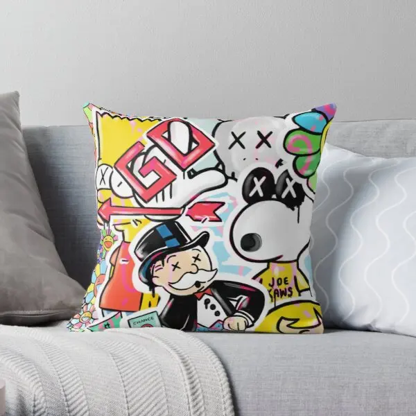 

Inspired By The Hype Generation Monopoly Printing Throw Pillow Cover Square Fashion Bedroom Cushion Comfort Pillows not include