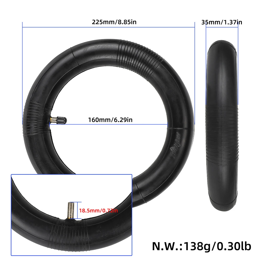 

Brand New Inner Tube Scooter Tire Thickened 10x2-6.1 Tire General 10-inch Pump Millet M365 Pro Pro2 Straight Mouth