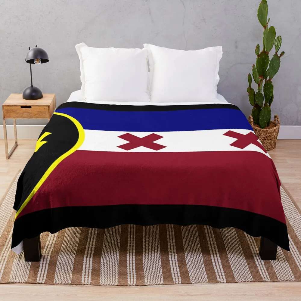 

Декоративное покрывало lmanberg с флагом для спальни