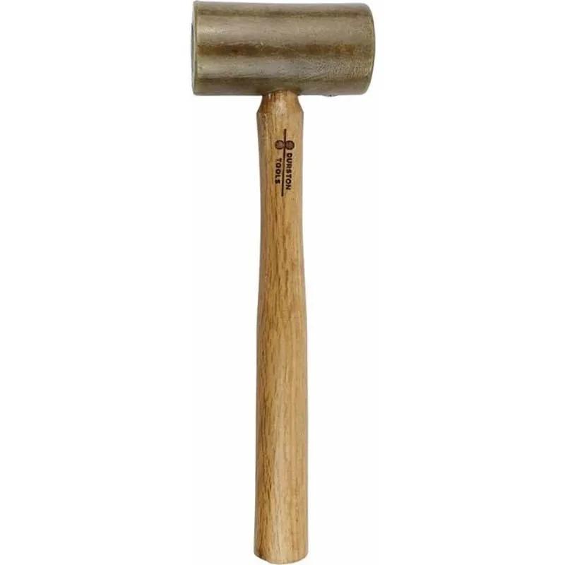Фото Молоток Durston Rawhide Mallet 85×48 мм с головкой из буйволиной кожи и ручкой из орехового дерева, для формовки ювелирных изделий, без маркировки, инструмент для формовки металла №2