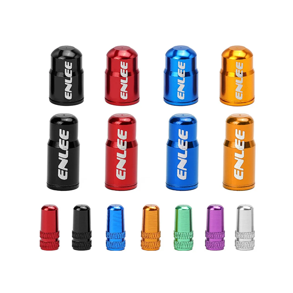 

2pcs Aluminum Alloy Bike Valve Caps Anti-Rust MTB Bicycle Tire Valve Cover Cap Anti-corrosion Cycling Accessories