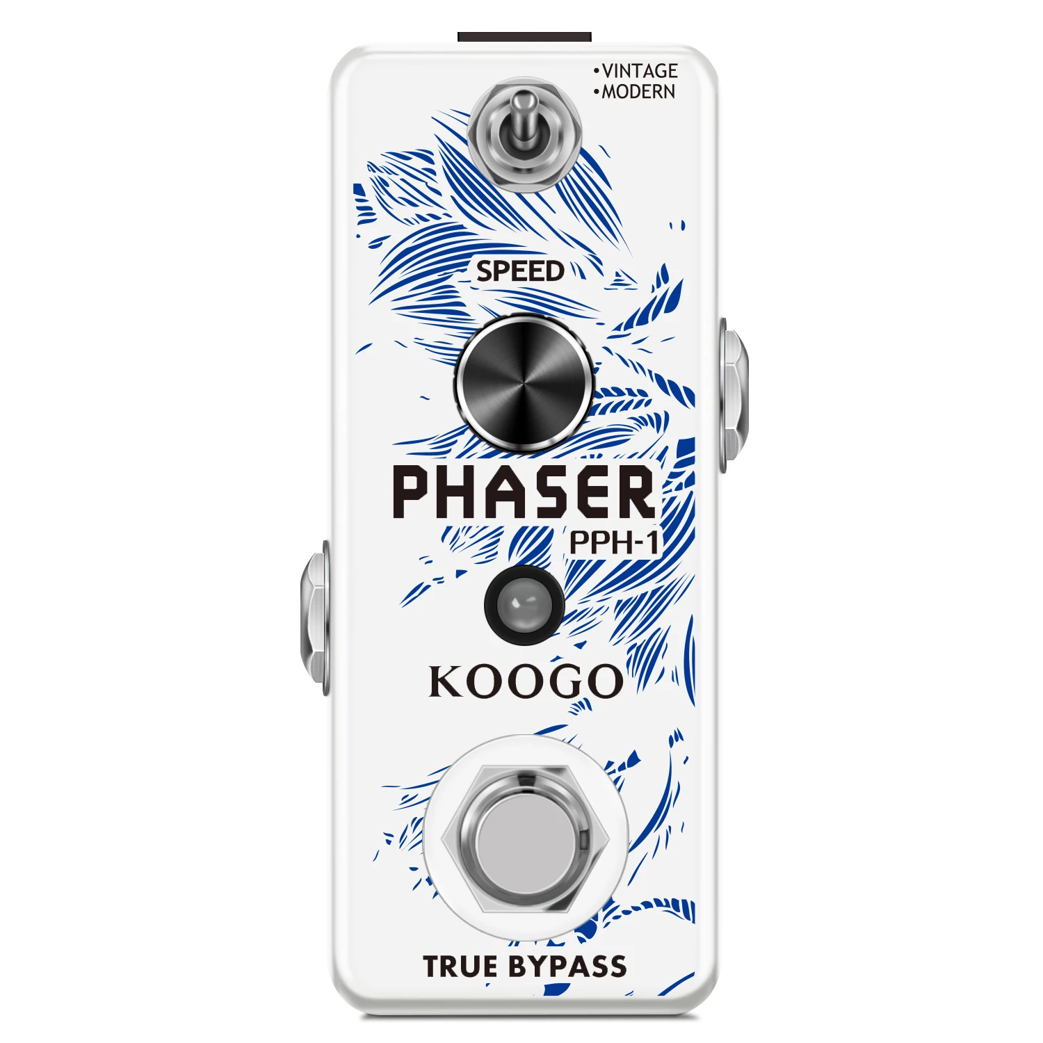

Koogo LEF-313 Phaser Pedal Analog Phase Effect Pedal For Electric Guitar Vintage & Modern Modes With Mini Size True Bypass