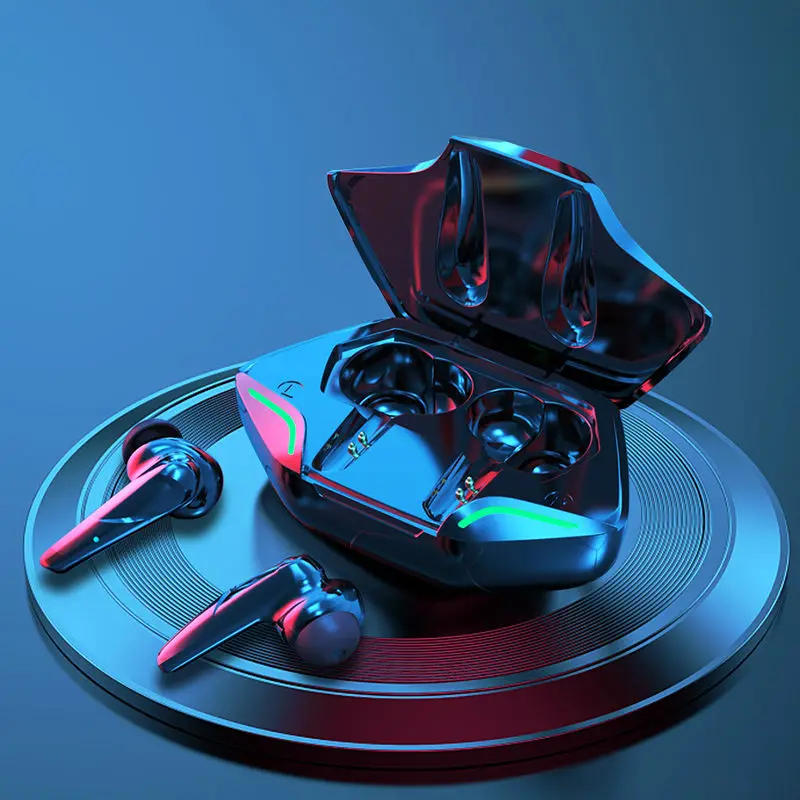 

Беспроводные игровые Bluetooth наушники TWS, спортивные водонепроницаемые наушники со светодиодный ным дисплеем, наушники с шумоподавлением, Hi-Fi...