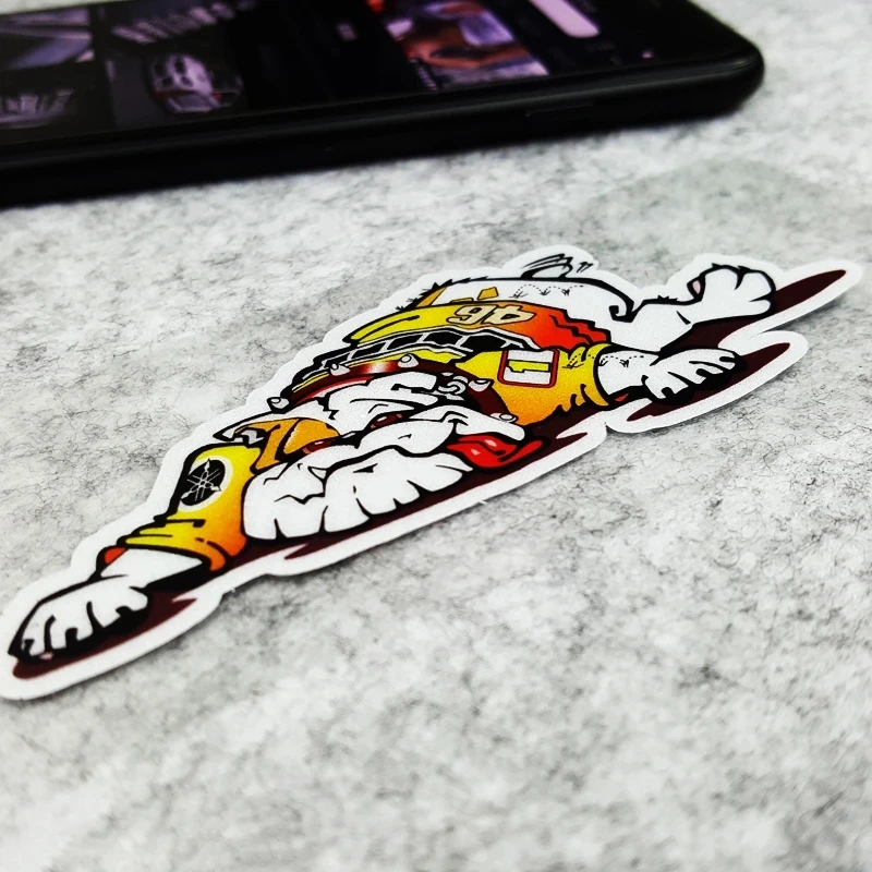 

Мотоциклетная наклейка и переводная картинка с изображением бульдога собаки гоночного светоотражающего водонепроницаемого шлема