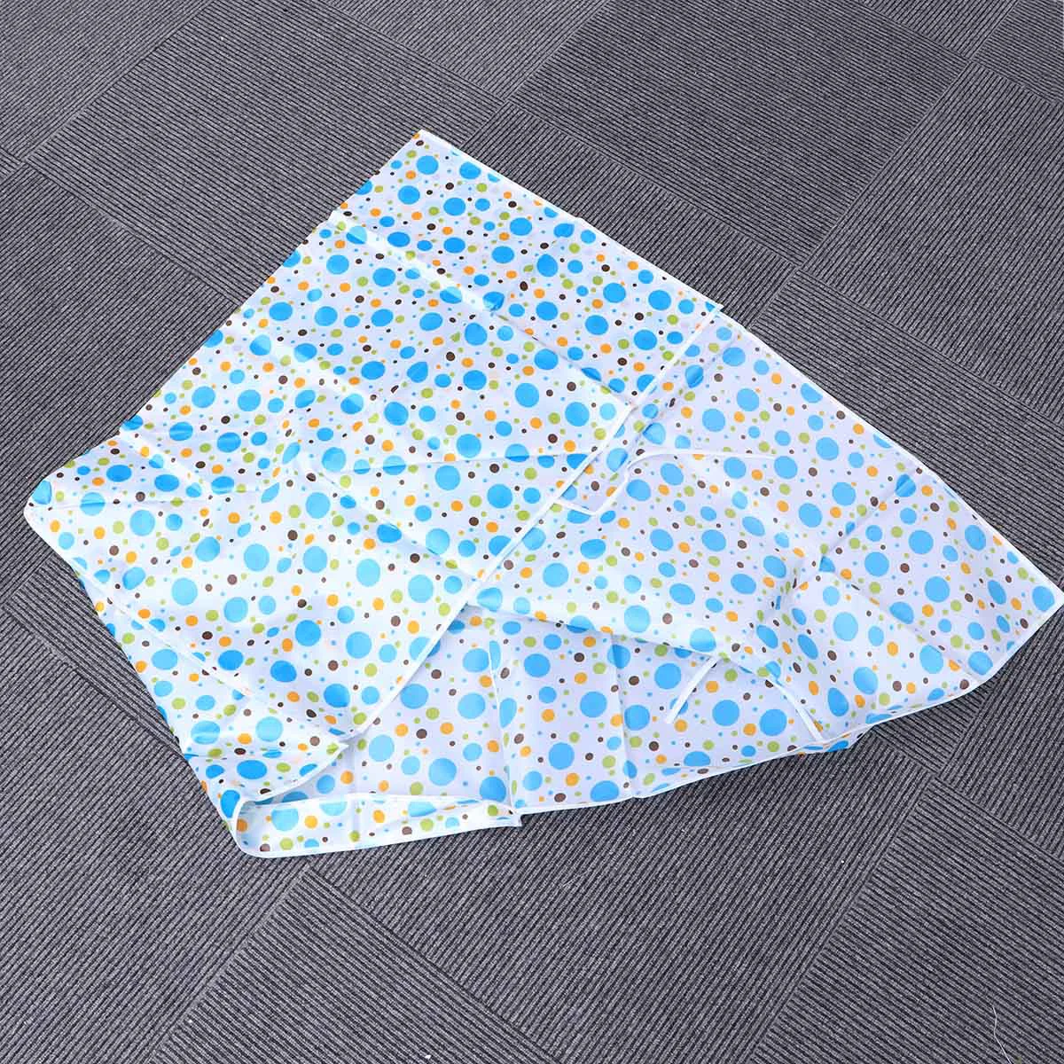 

1 PC Washing Machine Cover Floral Zippered Polyester Satin Cloth Washing Machine Case