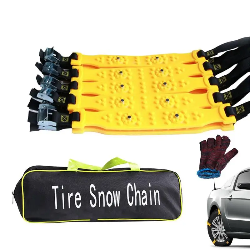 

Car Snow Chains 10PCS Anti Skid Car Chains For Snow Adjustable Tire Width Thickening Tire Chain Universal Winter Driving Securit