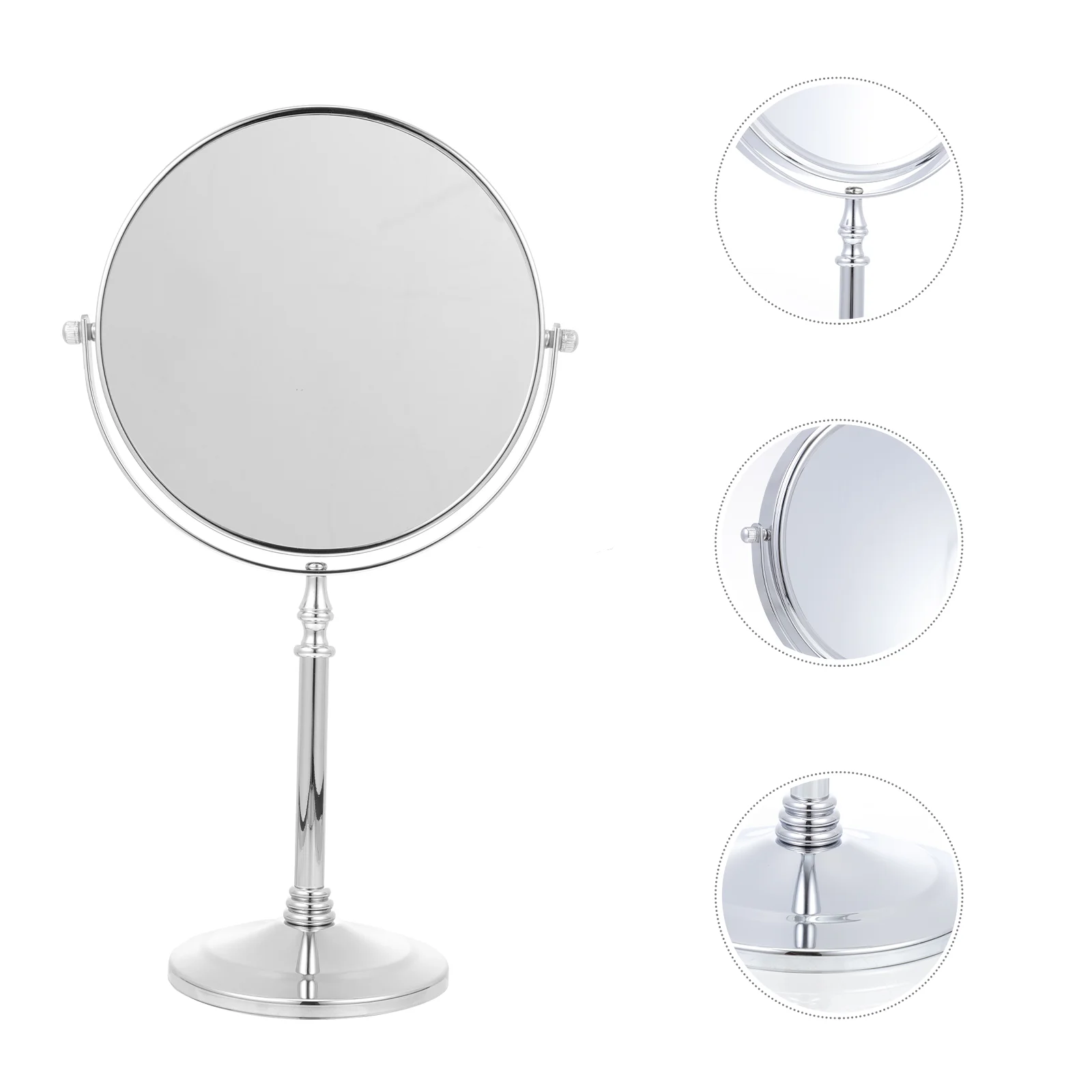 

1pc Tabletop Makeup Mirror Double Sided Vanity Mirror Practical Mirror for Girl