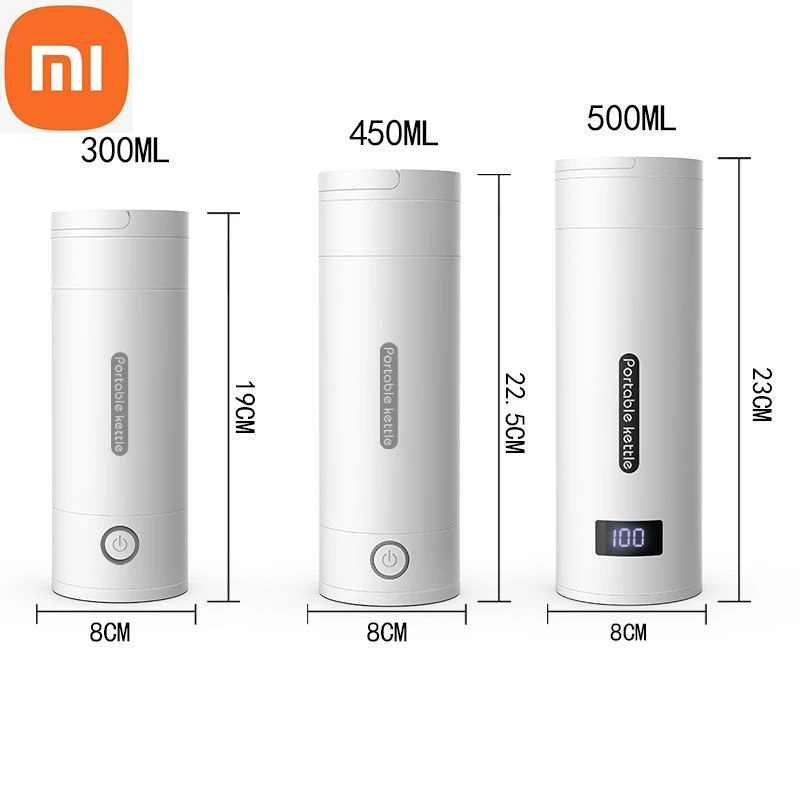 

Портативный водяной стакан Xiaomi, дорожный электрический чайник со встроенным подогревом, умная термостатическая чашка с мини подогревом
